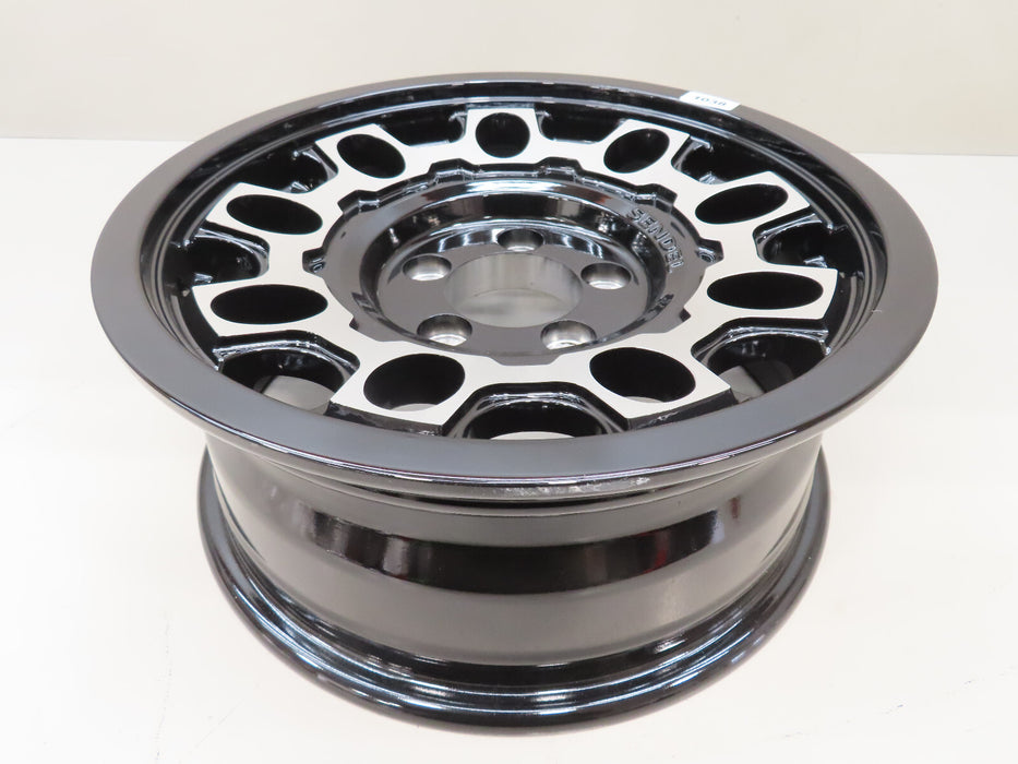 SENDEL 15X6 5/4.5 ALUMINUM BLACK TRAILER WHEEL RIM T07-56545BM (P)