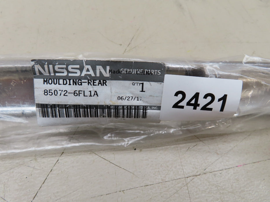2017-2019 NISSAN ROGUE S SL SV SUV REAR BUMPER MOLDING TRIM OEM 85072-6FL1A