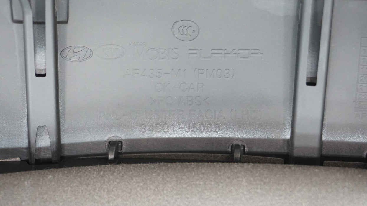 2018-2021 KIA STINGER GT GT1 INSTRUMENTAL CLUSTER BEZEL COVER OEM 84831-J5000