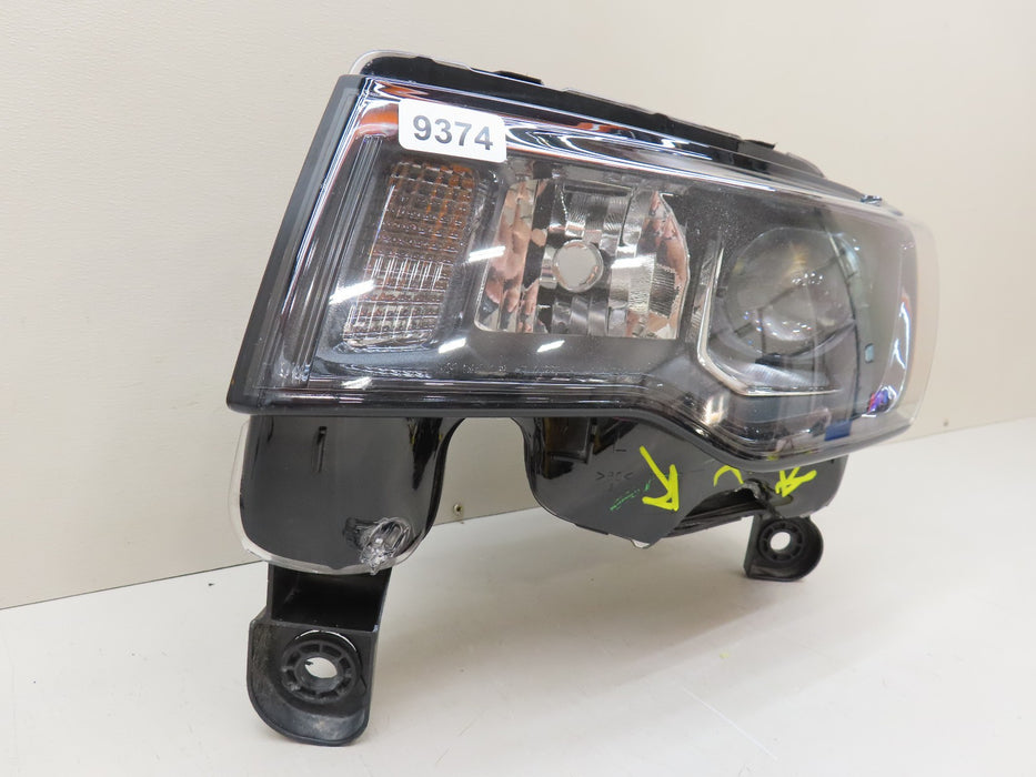 2017-2021 JEEP GRAND CHEROKEE FRONT LEFT DRIVER SIDE HEADLIGHT HALOGEN OEM 9374