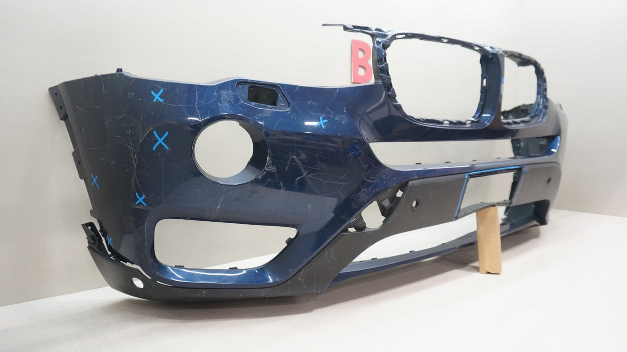 2015-2017 BMW X3 FRONT BUMPER COVER PANEL OEM 7338534