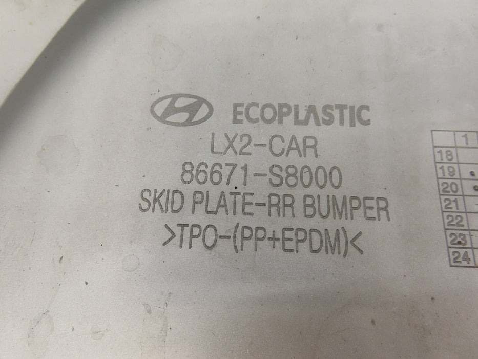2020-2022 HYUNDAI PALISADE SUV REAR LOWER BUMPER COVER PANEL OEM 86612-S8010