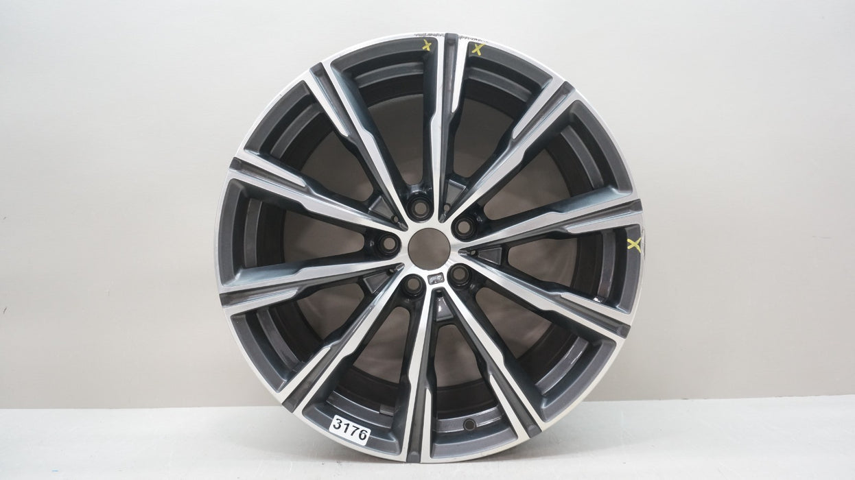 2019-2025 BMW X5 X6 M SPORT 20X9 MACHINED CHARCOAL FRONT RIM WHEEL OEM