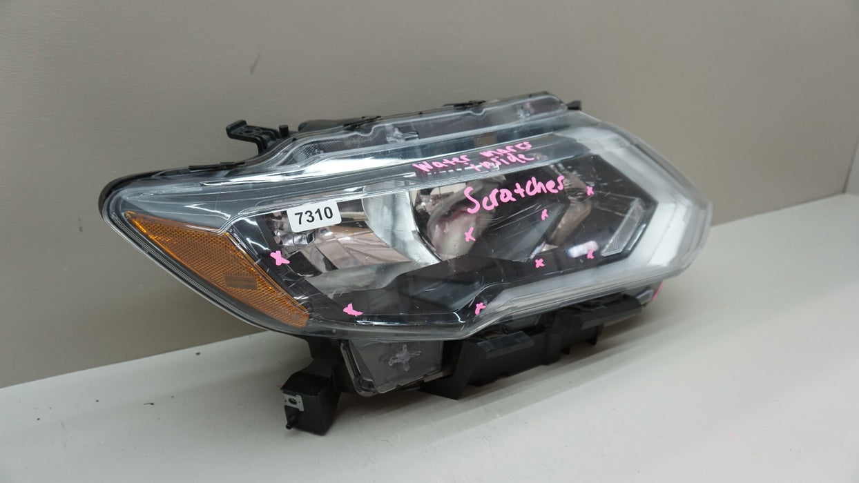 2017-2019 NISSAN ROGUE FRONT RIGHT PASSENGER SIDE HALOGEN LED HEADLIGHT OEM