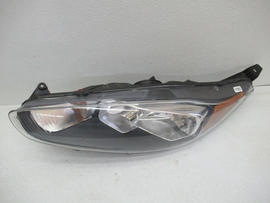 2014-2018 FORD FIESTA FRONT DRIVER BLACK BEZEL HEADLIGHT HALOGEN HEADLAMP OEM
