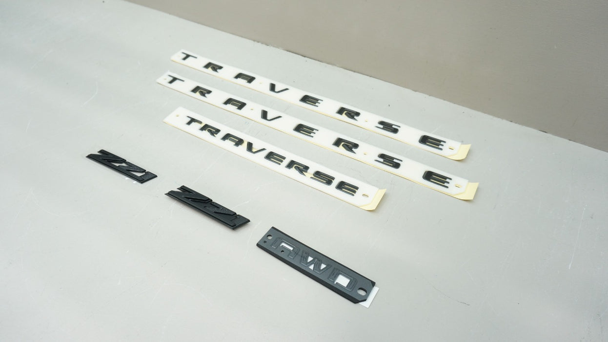 2024-2026 CHEVROLET TRAVERSE Z71 AWD BLACK EMBLEM KIT OEM *NEW* 26600324