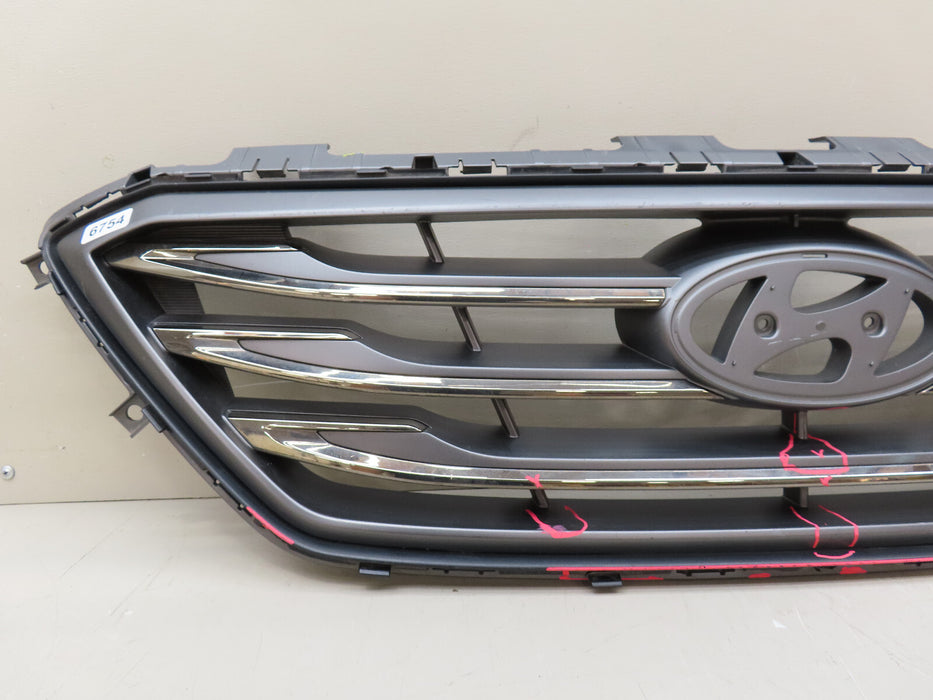 2015-2017 HYUNDAI SONATA FRONT UPPER RADIATOR GRILLE W/ EMBLEM OEM 86351-C2300