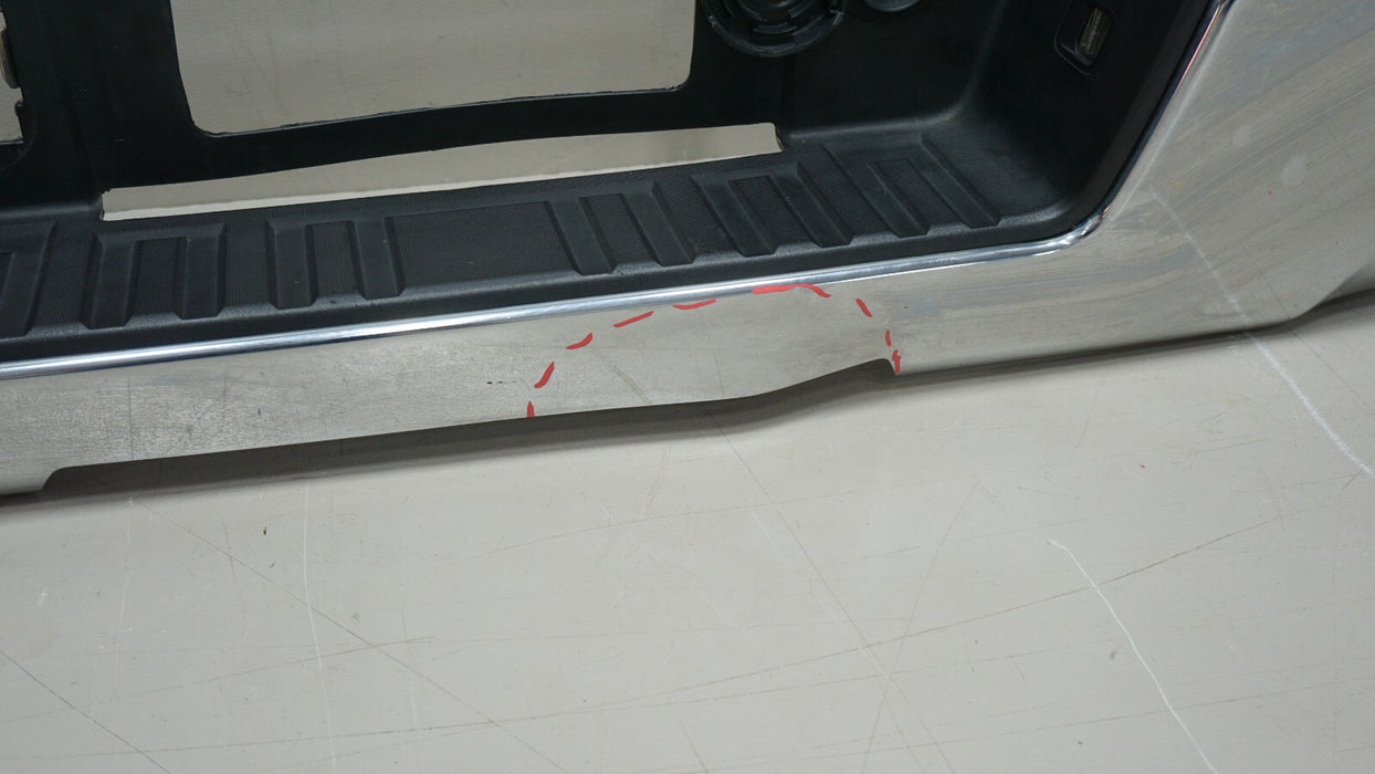 2014-2019 GMC SIERRA SILVERADO 1500 REAR BUMPER METAL COVER FACTORY CHROME OEM