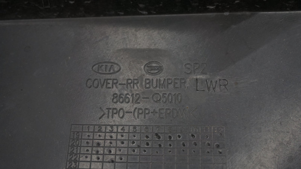 2020-2023 KIA SELTOS REAR BUMPER COVER PANEL OEM 86612-Q5010