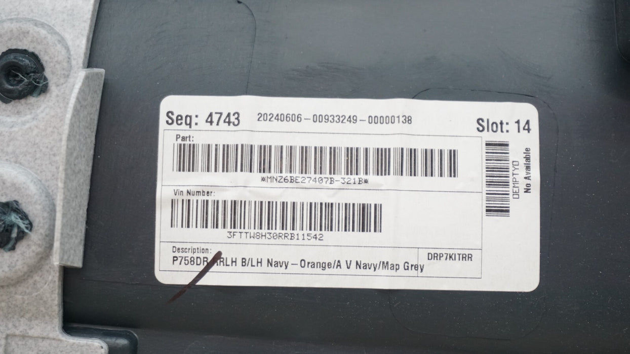 2022-2024 FORD MAVERICK REAR LEFT DRIVERS SIDE INTERIOR DOOR PANEL NZ6B-E27407