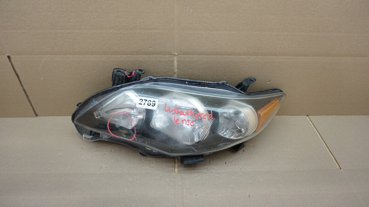 2011-2013 TOYOTA COROLLA FRONT LH LEFT DRIVER SIDE HEADLIGHT OEM 11 12 13