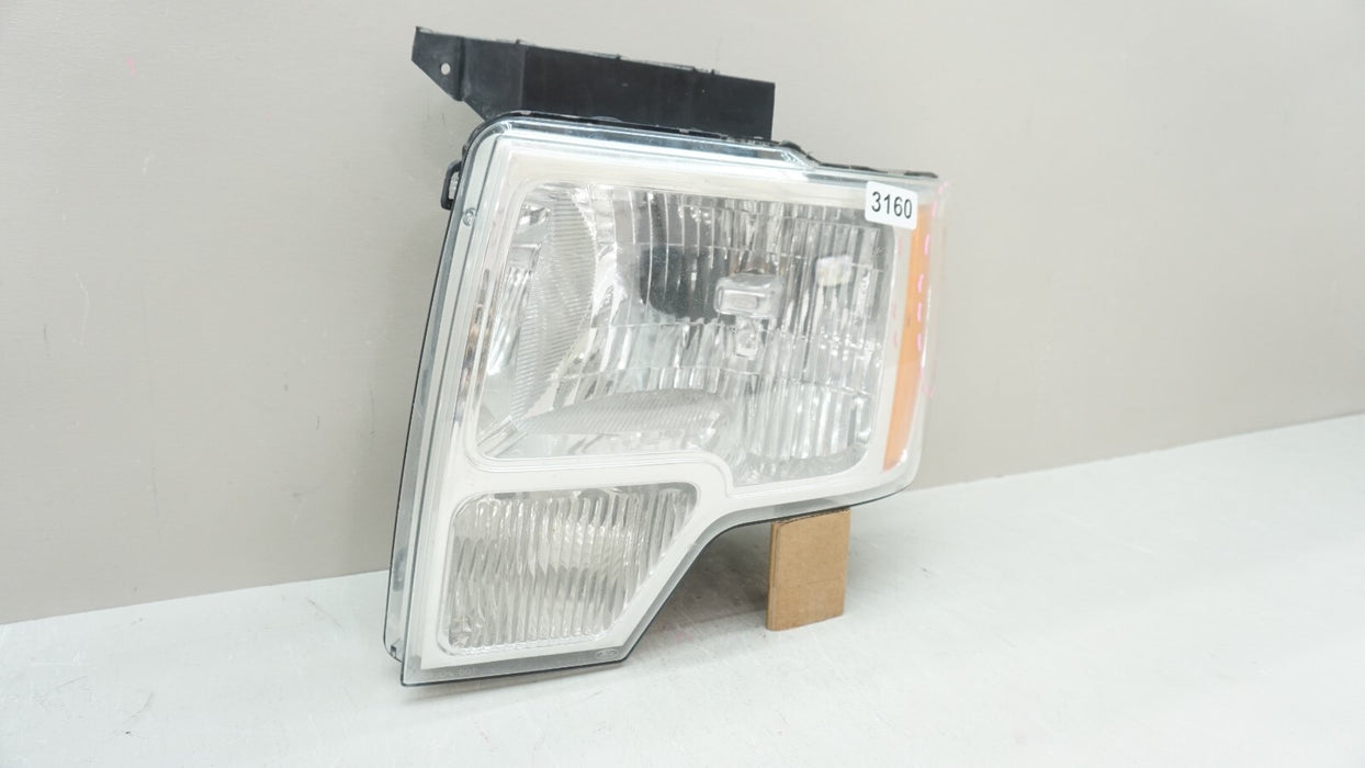 2009-2014 FORD F-150 F150 FRONT LEFT DRIVERS SIDE HEADLIGHT HALOGEN OEM