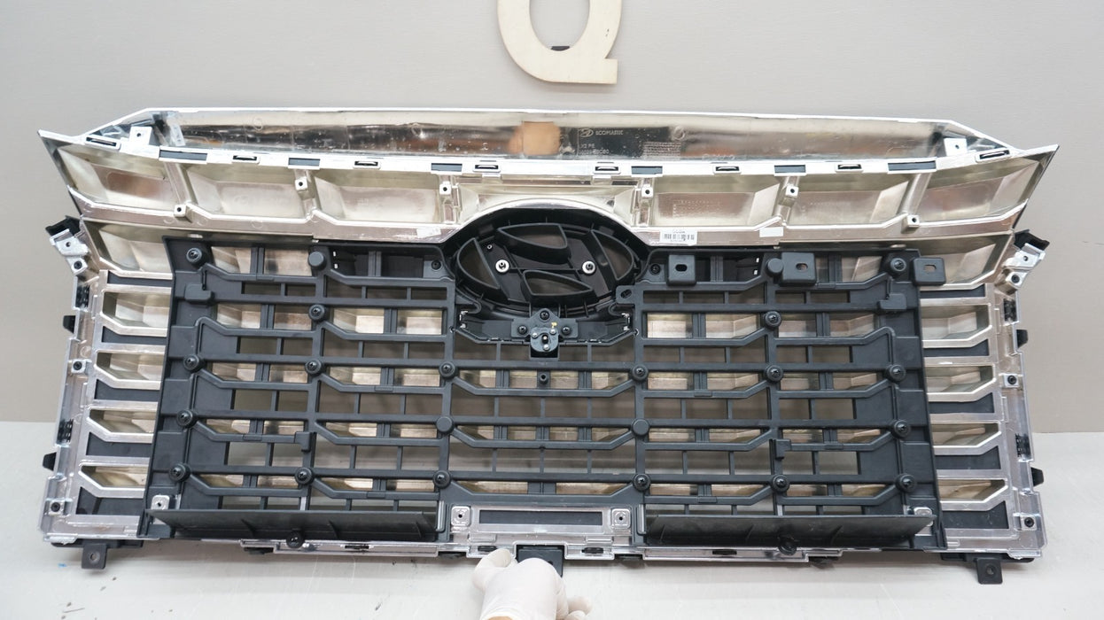 2023-2025 HYUNDAI PALISADE FRONT BLACK CHROME GRILLE W/ CAMERA OEM 863B5-S8CB0