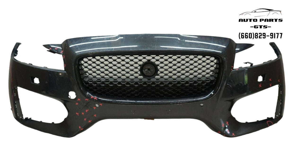 2016-2017 JAGUAR XF S FRONT BUMPER COVER PANEL W/ GRILLE GRILL OEM GX6M-17F003