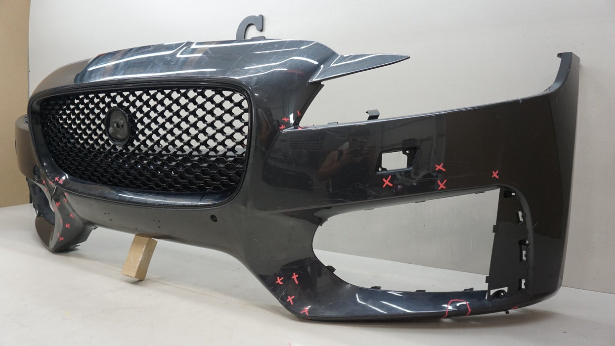 2016-2017 JAGUAR XF S FRONT BUMPER COVER PANEL W/ GRILLE GRILL OEM GX6M-17F003
