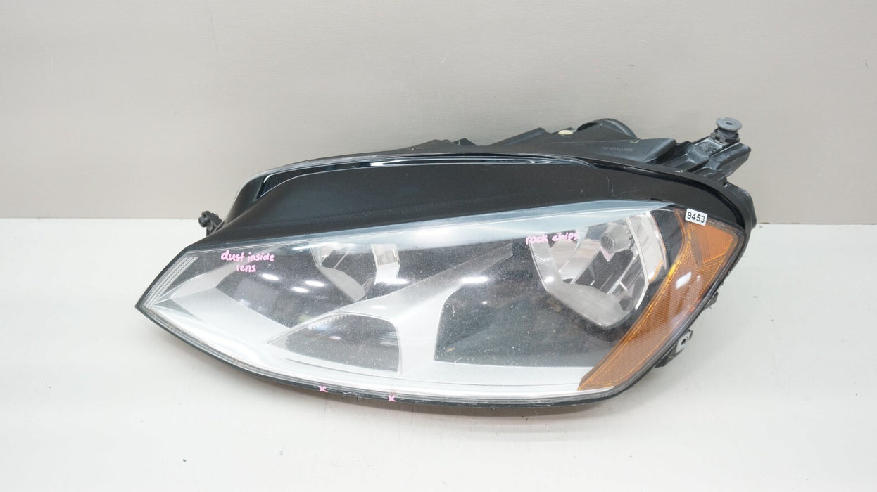 2015-2017 VOLKSWAGEN GOLF FRONT LEFT DRIVER SIDE HALOGEN HEADLIGHT OEM 5GM941005