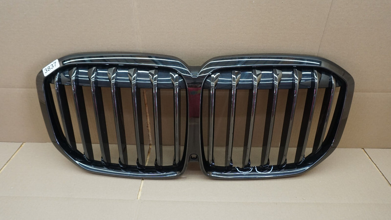 2019-2021 BMW X7 GO7 FRONT MAIN GRILL GRILLE WITH CAMERA HOLE OEM 19 20 21