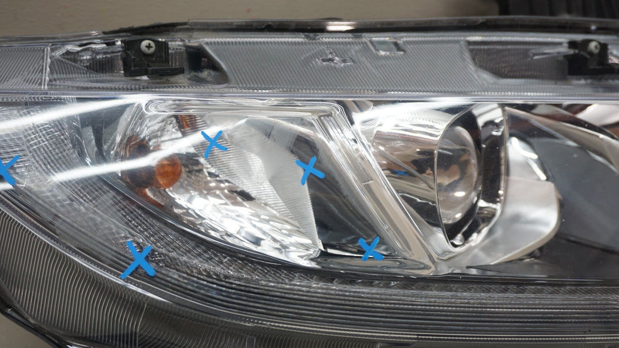 2016-2018 HONDA CIVIC FRONT RIGHT PASSENGER SIDE HALOGEN HEADLIGHT OEM