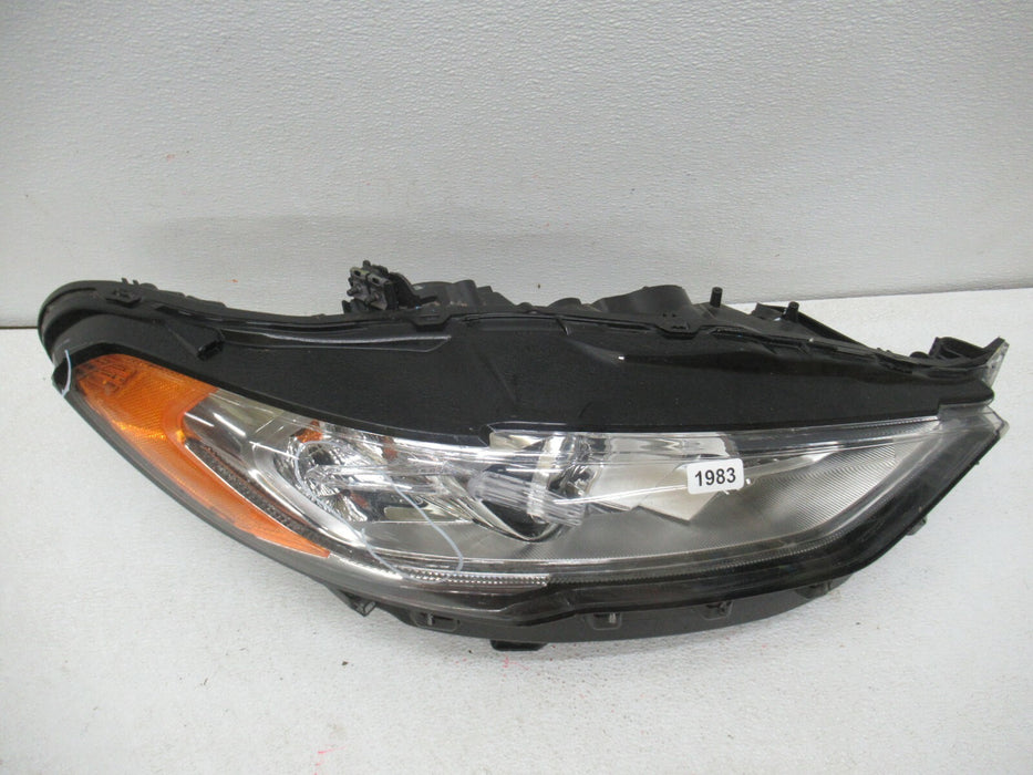 2017 - 2019 FORD FUSION PASSENGER SIDE HEADLIGHT HEADLAMP HALOGEN W/ LED OEM