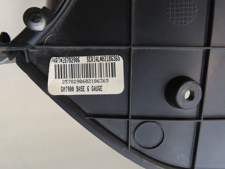 2007-2014 CHEVROLET/GMC SILVERADO SIERRA 1500 6 GAUGE CLUSTER OEM 25782906
