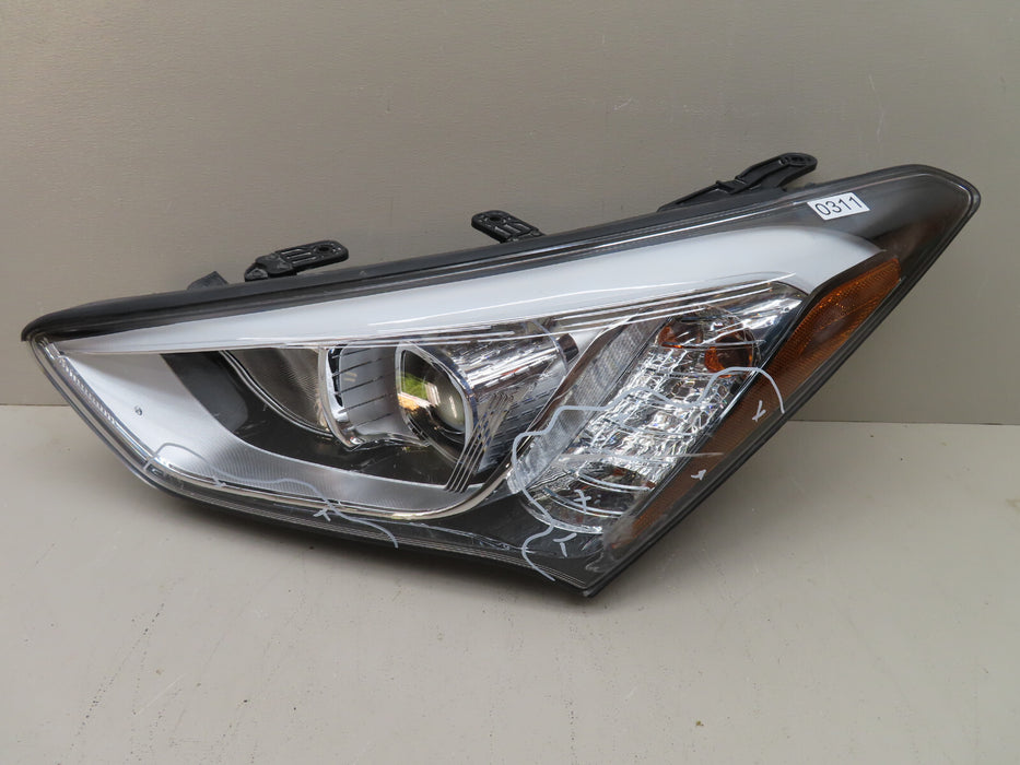 2013 2014 2015 2016 HYUNDAI SANTA FE LEFT HALOGEN HEADLIGHT LAMP OEM