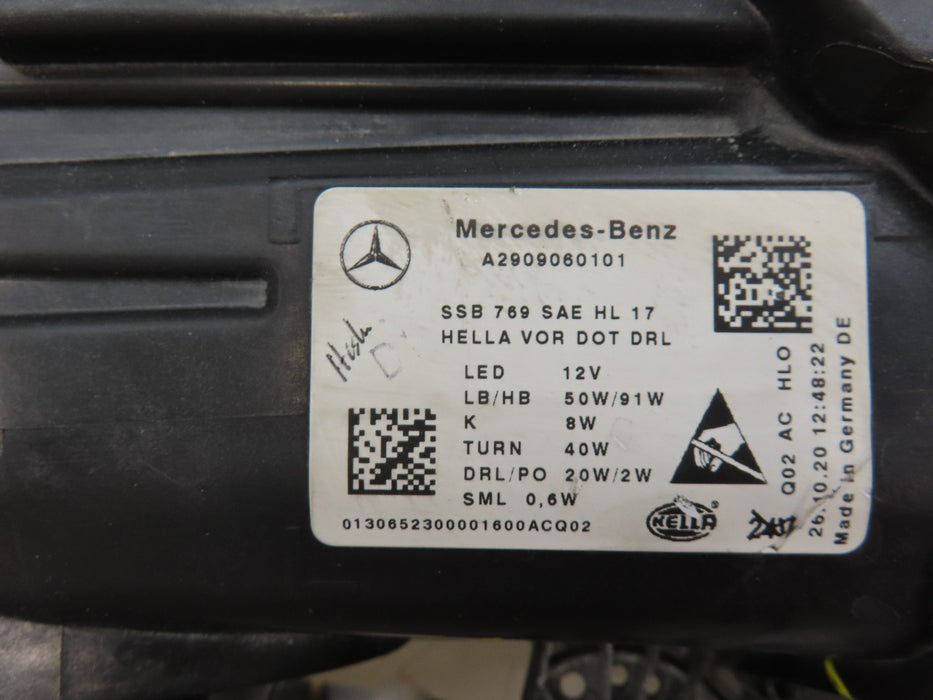 2019-2024 MERCEDES-BENZ AMG GT GT63 W290 FULL LED HEADLIGHT MULTIBEAM OEM