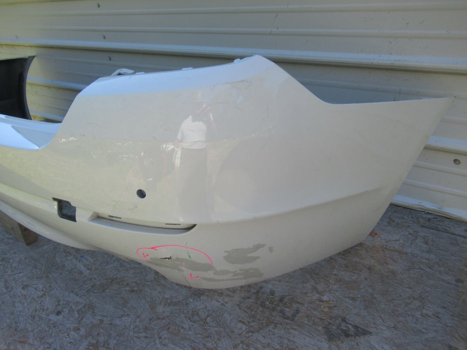 2011-2013 BMW 528I F10 REAR BUMPER COVER PANEL PLASTIC ALPIWEISS 7240334 OEM