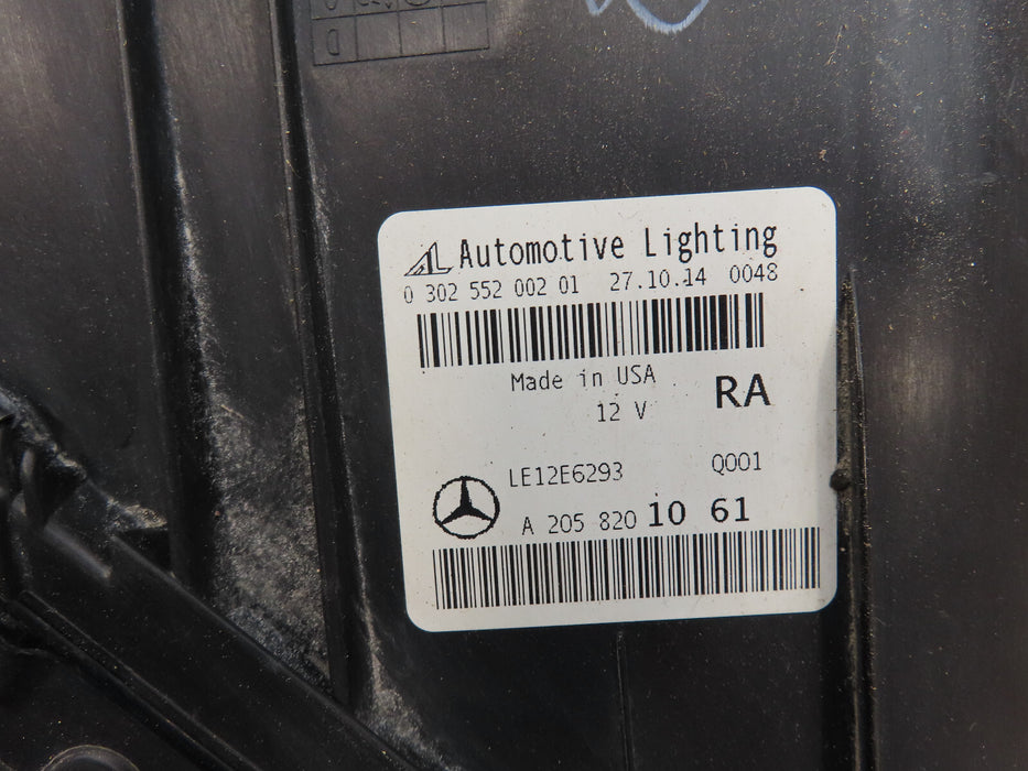 2015-2018 MERCEDES-BENZ C-CLASS FRONT RIGHT PASSENGER HEADLIGHT HALOGEN OEM