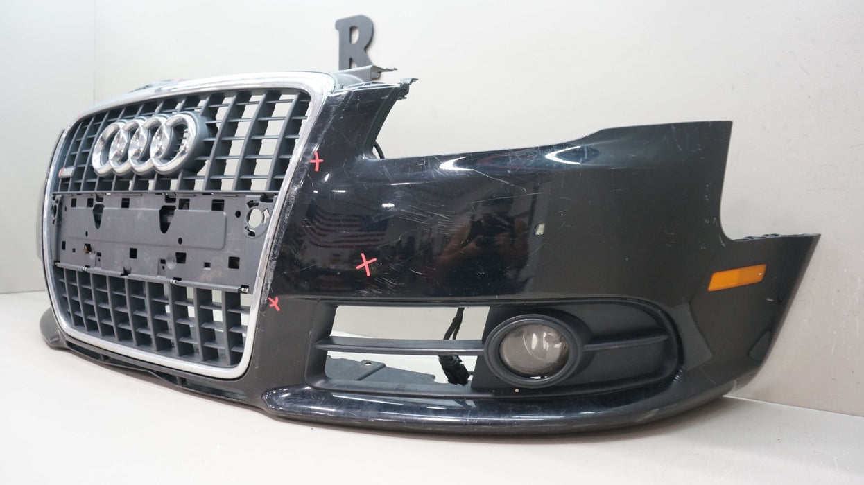 2005-2008 AUDI A4 S-LINE FRONT BUMPER COVER WITH GRILLE AND FOG LIGHTS OEM