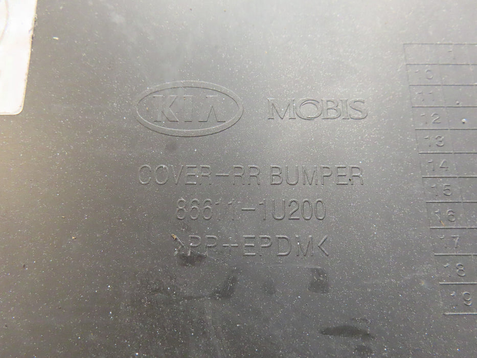 2011-2013 KIA SORENTO REAR BUMPER COVER W/ SKID PLATE OEM  86611-1U200