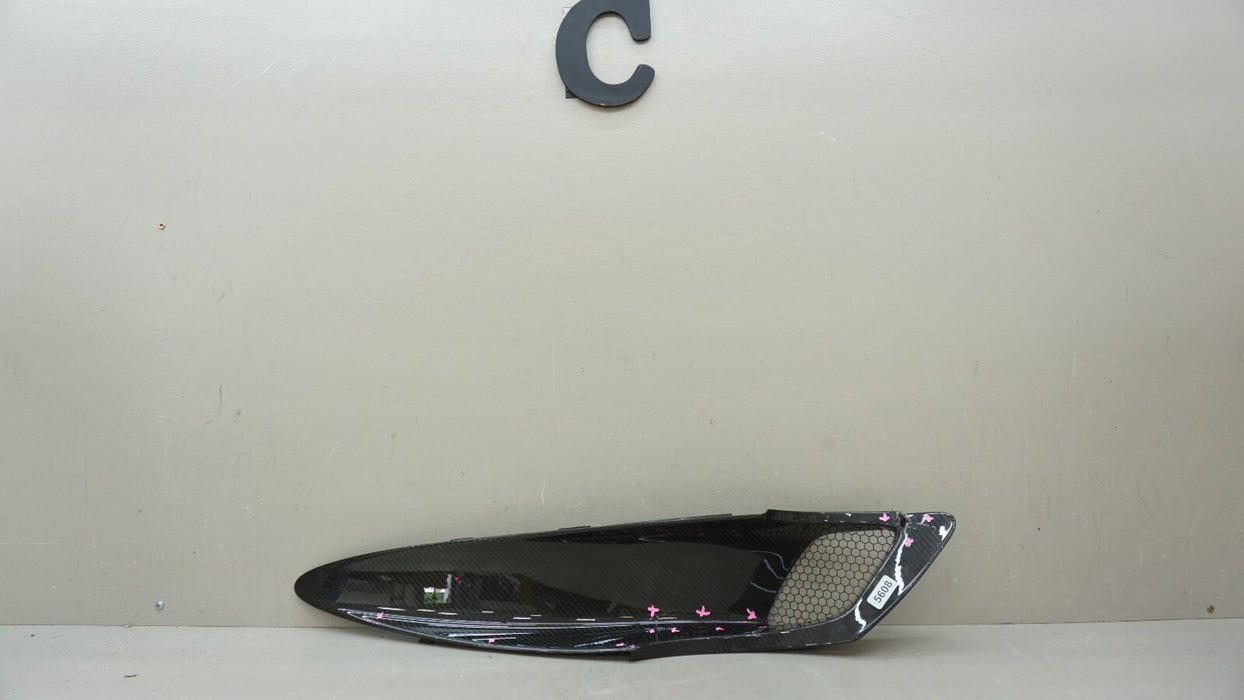 2017-2020 MCLAREN 720S LEFT AIR INTAKE DUCT CARBON FIBER COVER OEM 14AB420CP