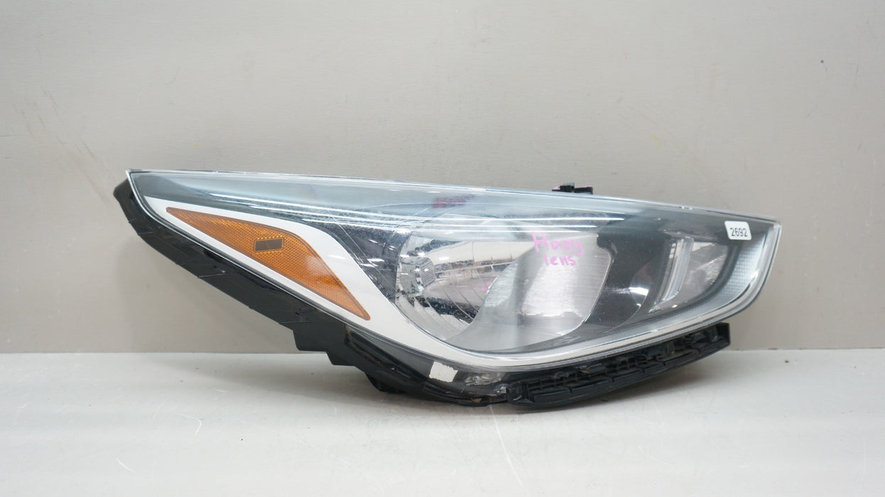 2015-2017 HYUNDAI ACCENT FRONT RIGHT PASSENGER SIDE HALOGEN HEADLIGHT OEM