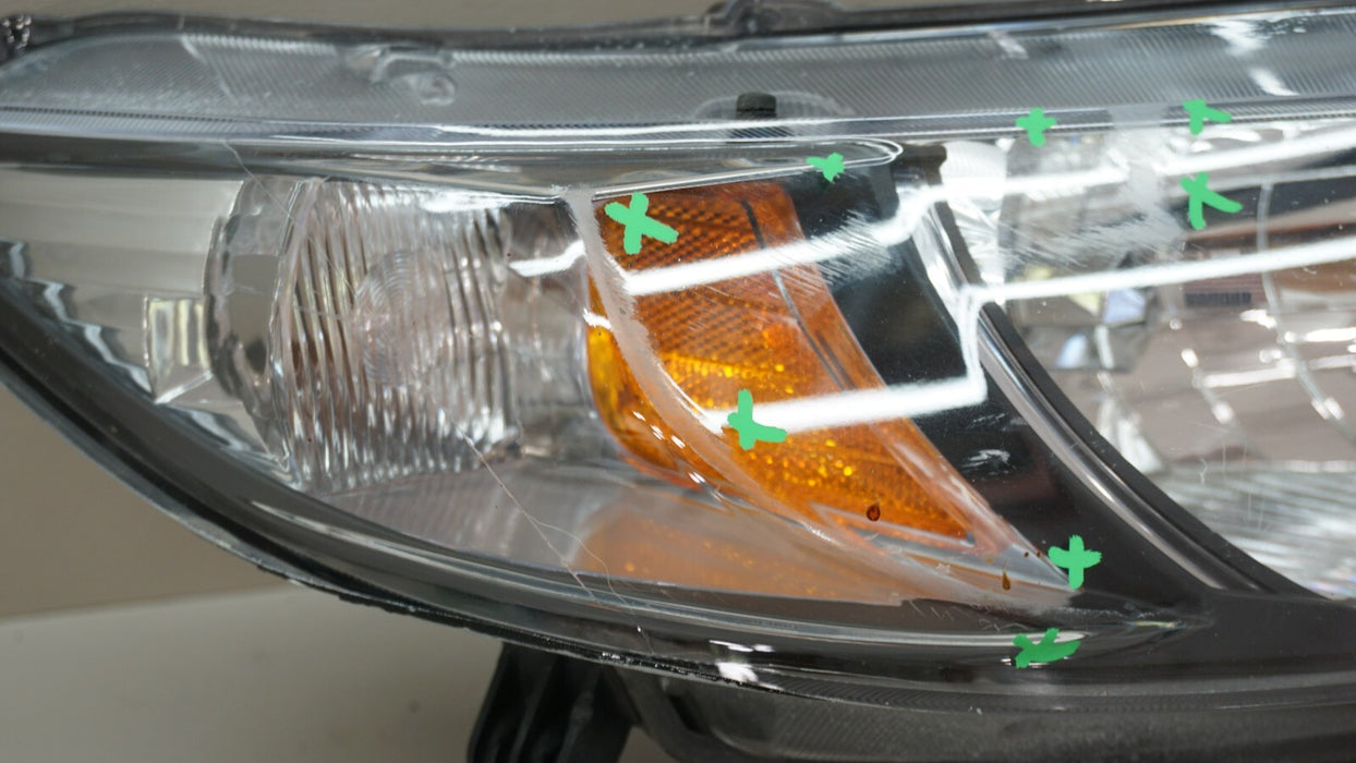 2012-2015 HONDA CIVIC RIGHT PASSENGER SIDE HEADLIGHT HALOGEN 12 13 14 15