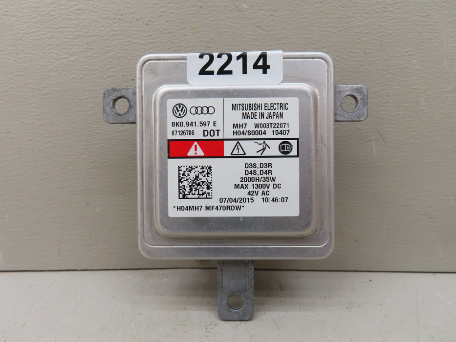 2013-2017 VOLKSWAGEN CC HEADLIGHT HID XENON BALLAST MODULE OEM 8K0.941.597.E