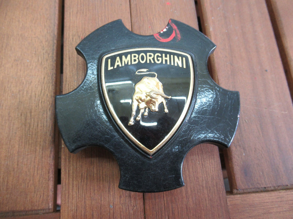 2012-2014 LAMBORGHINI GALLARDO COUPE SPAYDER WHEEL RIM CENTER HUB CAP BLACK OEM