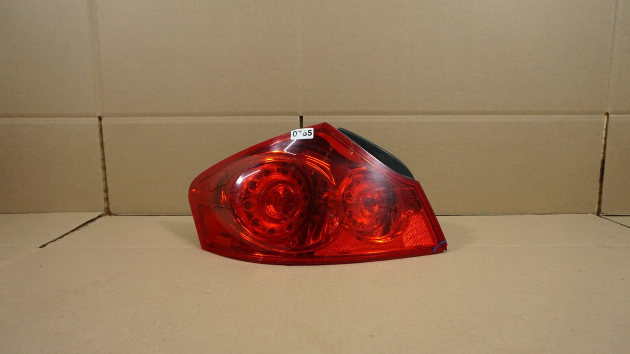 2007-2012 INFINITI G35 G37 SEDAN REAR LEFT DRIVER TAIL LIGHT STOP BRAKE LAMP OEM
