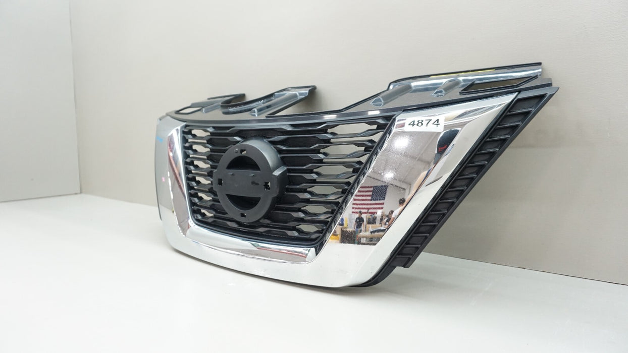2017-2020 NISSAN ROGUE FRONT BUMPER UPPER CENTER GRILLE 62310 5HK0A OEM