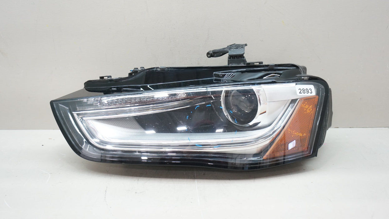 2013-2016 AUDI A4 S4 FRONT LEFT DRIVERS SIDE HEADLIGHT XENON HID HEADLIGHT OEM