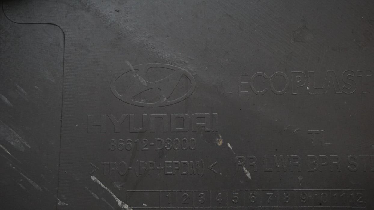 2016-2018 HYUNDAI TUCSON 4DR SUV REAR LOWER BUMPER COVER PANEL OEM 86612-D3000