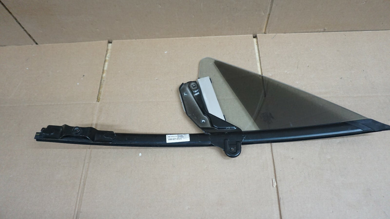2003-2010 BENTLEY CONTINENTAL FRONT RIGHT DOOR QUARTER GLASS VENT WINDOW OEM