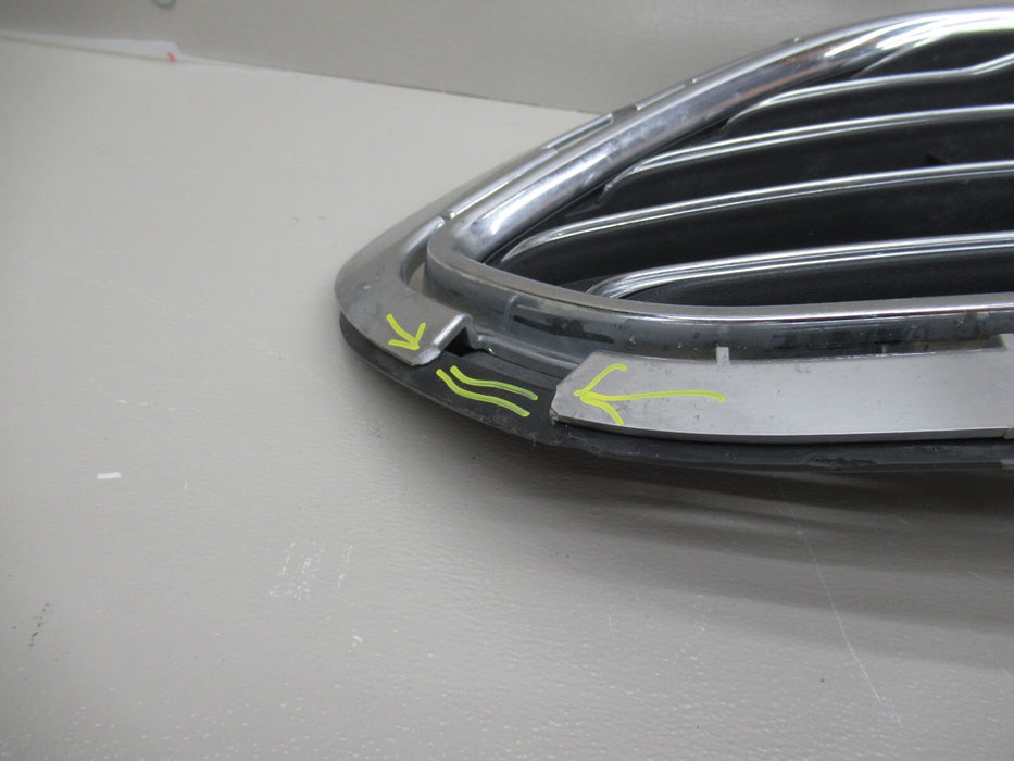 2014-2019 FORD FIESTA FRONT BUMPER UPPER GRILLE GRILL CHROME D2BB-17B968-AFW OEM