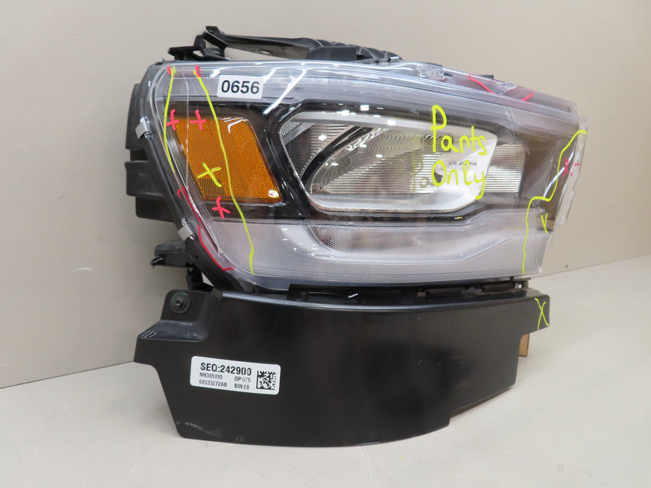2019-2024 DODGE RAM 1500 FRONT RIGHT PASSENGER HEADLIGHT LED OEM PARTS ONLY