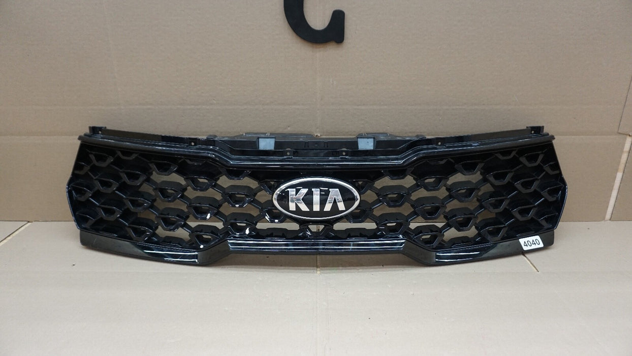 2021-2022 KIA SORENTO UPPER GRILLE GRILL ASSEMBLY BLACK OEM 21 22