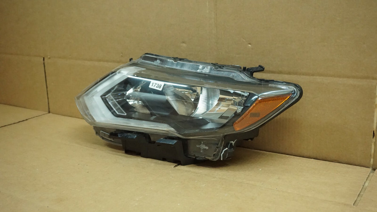 2017-2019 NISSAN ROGUE FRONT LEFT DRIVER SIDE HEADLIGHT HALOGEN HEADLAMP OEM