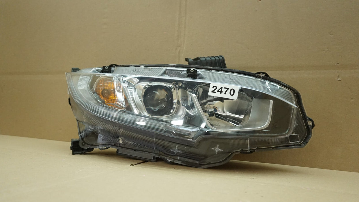 2016-2019 HONDA CIVIC FRONT RIGHT PASSENGER SIDE HEADLIGHT HALOGEN AFTERMARKET