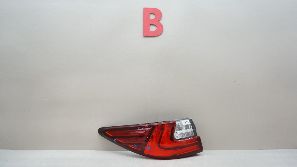 2016-2018 LEXUS ES350 ES300H REAR LEFT DRIVER SIDE TAIL LIGHT OEM
