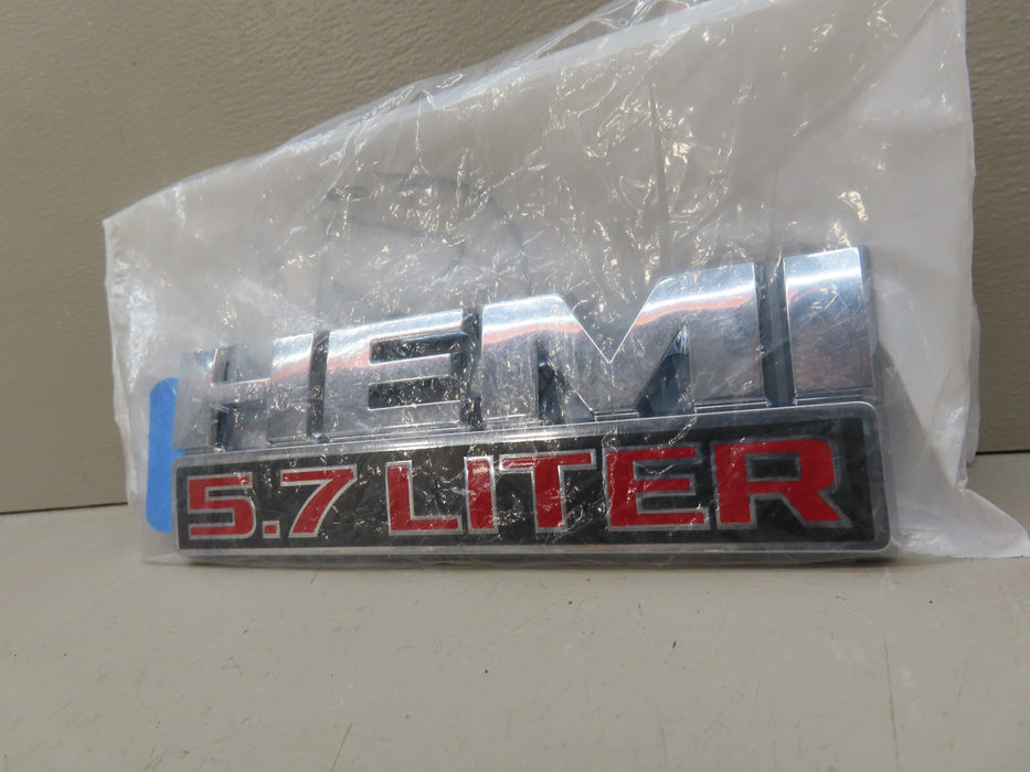 2013-2024 RAM 1500 2500 3500 FRONT FENDER HEMI 5.7 LITER PLATE EMBLEM OEM