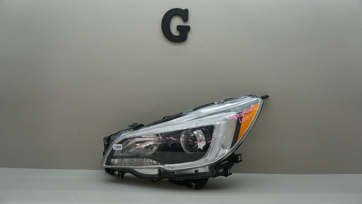 2015-2017 SUBARU LEGACY OUTBACK FRONT LEFT DRIVERS SIDE HEADLIGHT HALOGEN OEM 16