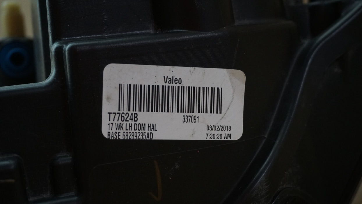 2017-2021 JEEP GRAND CHEROKEE FRONT LEFT DRIVER SIDE HEADLIGHT 17 18 19 20 21