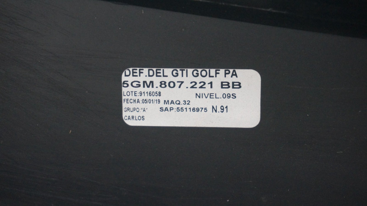 2015-2017 VOLKSWAGEN GOLF GTI FRONT BUMPER COVER PANEL OEM 5GM807221